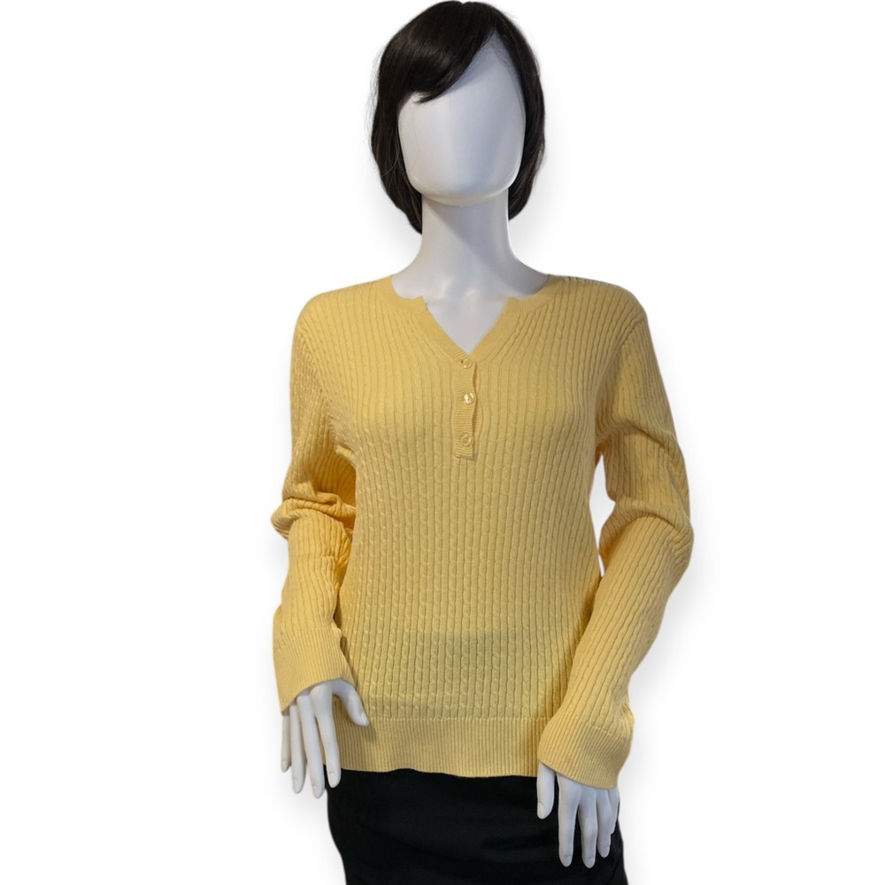 Jeanne Pierre Henley Sweater